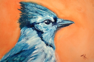 Blue Jay, 2014. (Oil, 4 x 6)